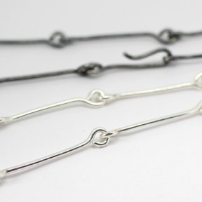 Handmade simple Silver link chain