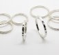 A group of Handmade Simple Hammered Silver band ring - stacking rings - sold separately