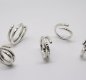 Hammered Silver Spiral rings