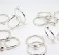 A group of Handmade Silver Bobble ring - stacking rings - sold separately