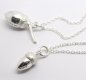 Solid silver Acorn pendants on trace chain