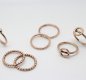 The range of Handmade 9ct Rose Gold  - stacking rings - sold separately